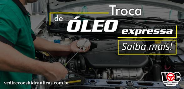 Troca de óleo express na VC Direções